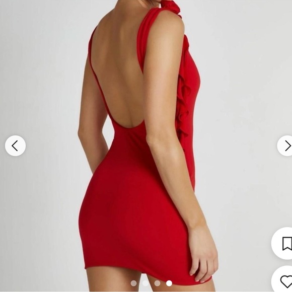 Meshki Red Mini Dress - Picture 4 of 6